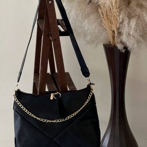 کیف مشکی زنجیر دار